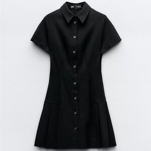 Grey Collared Mini Dress size 4